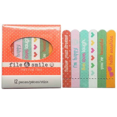 Mini Nail File Set - Professional Manicure Kit for Natural and Artificial Nails - Emery Board Files