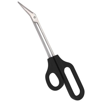 8.3 Inch Long Handle Toenail Scissors for Thick Nails &amp; Easy Reach Long Handled Toe Nail Clippers for Seniors Women Men (Black)