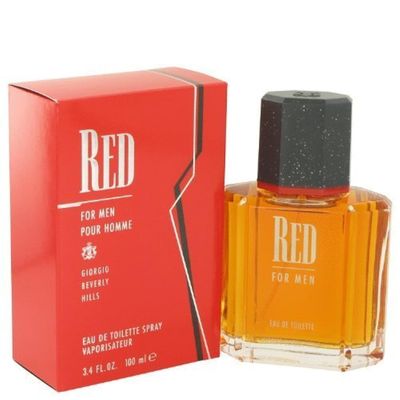 Giorgio Beverly Hills Red Eau de Toilette Spray for Men, 3.4 Fluid Ounce
