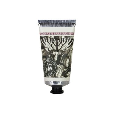 The English Soap Company Royal Botanical Gardens Kew Hand Cream, Luxury Pear Hand Cream, Moisturising Hand Cream for Men and Women, Magnolia and Pear Scent 75ml