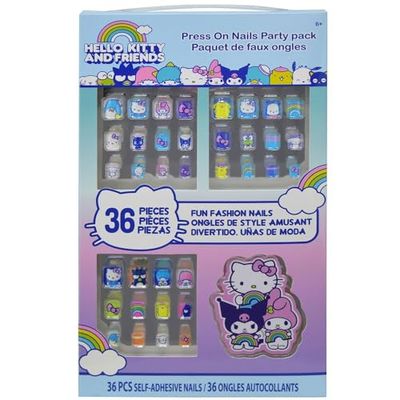 Hello Kitty and Friends 36 Press-On Nail Party Pack