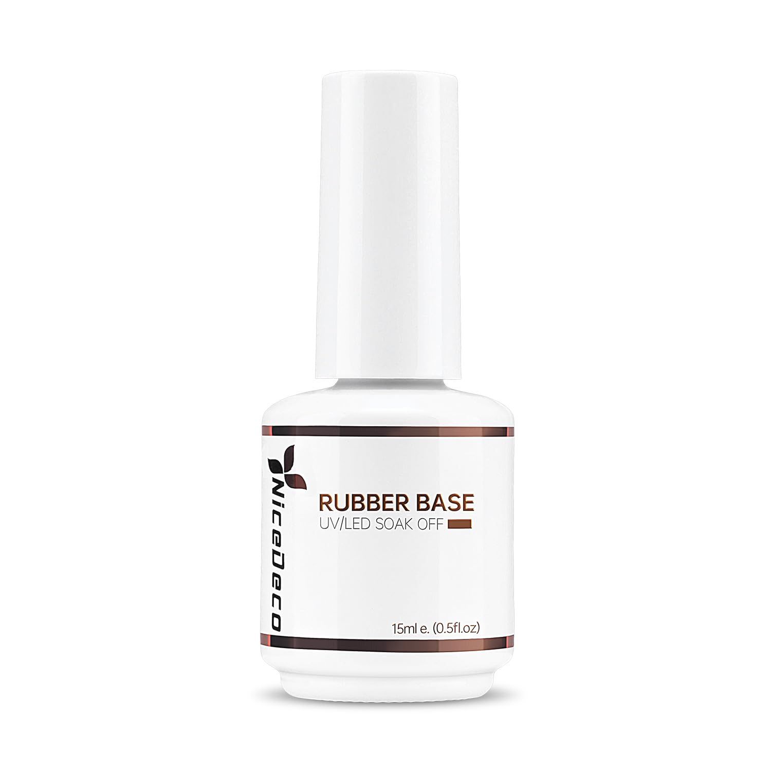 Nicedeco Hema Free Clear Rubber Base Gel Polish for Nails U V Cruelty Free Vegan Color Base Gel Nail Polish 15ML