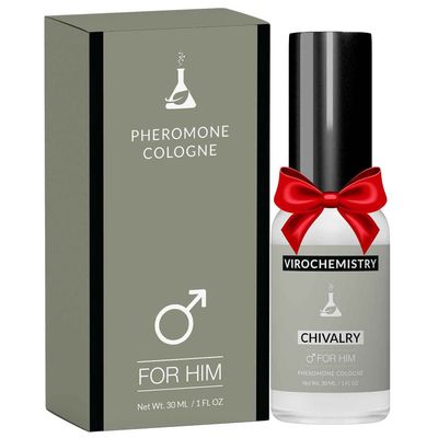VIROCHEMISTRY Pheromones to Attract Women for Men (Chivalry) - Exclusive, Ultra Strength Organic Fragrance Body Cologne Spray - 1 Fl Oz (Human Grade Pheromones to Attract Women)