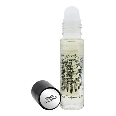 Auric Blends Black Coconut Roll-on Perfume Oil | Alcohol Free, Vegan, Cruelty Free, Made in USA | 0.33 Fl. Oz