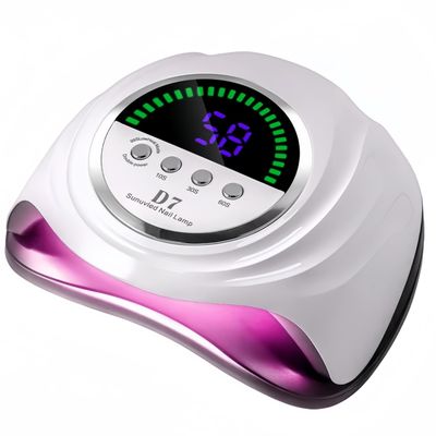 UV Nail Lamp 280W Professional LED Nail Dryer for Gel Nails with 66pcs Lamp Beads Includes 4 Timers and Automatic Sensor Ideal for Home Salon Use Fast Drying Technology for Perfect Nails