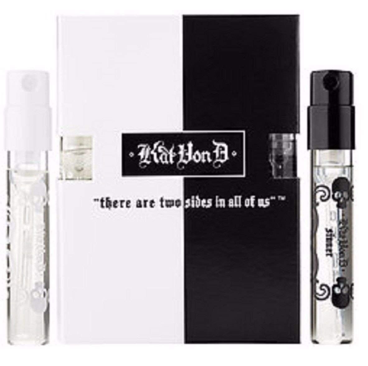 Kat Von D Saint &amp; Sinner Eau de Parfum Perfume Duo Sample Vials Set 0.05 oz each