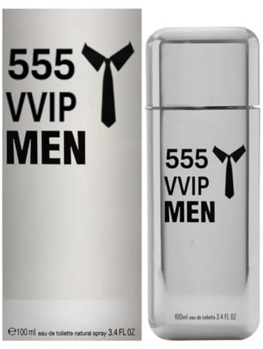 Viaan Krishna TC Fragrance (555 VVIP MEN Cologne Eau De Toilette 3.4oz/100ml, Natural Spray, Long Lasting)