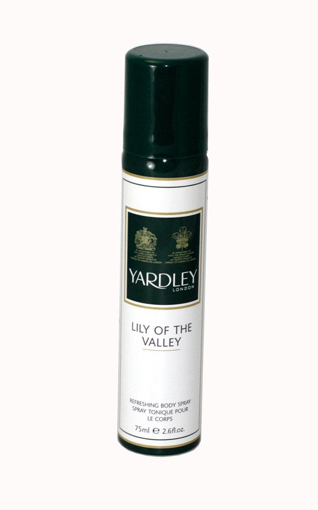 Yardley of London Refreshing Body Spray for Women, Lily of The Valley, 2.6 Ounce