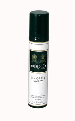 Yardley of London Refreshing Body Spray for Women, Lily of The Valley, 2.6 Ounce