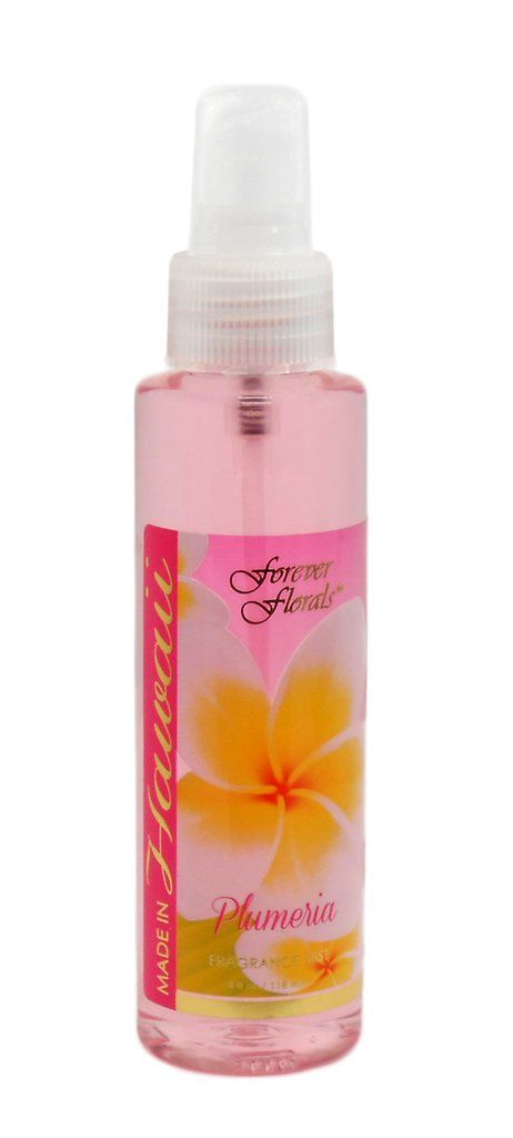 Hawaii Forever Florals Body Fragrance Mist Or Air Freshener 4 oz. Plumeria