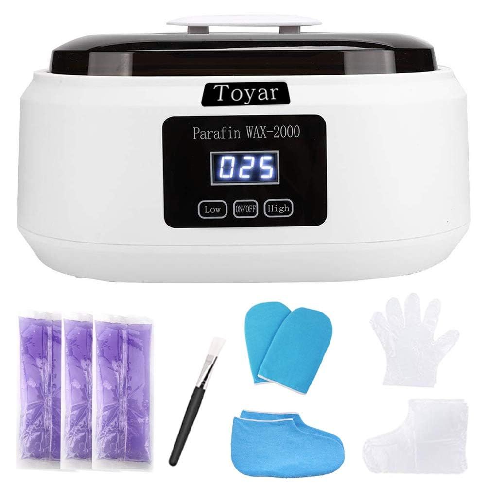 Paraffin Wax Machine for Hand and FeetTouchscreen Paraffin Wax Warmer with 1.98lb Wax Moisturizing Paraffin Spa Wax Bath Kit, Large Capacity at Home for Smooth and Soft SkinWhite