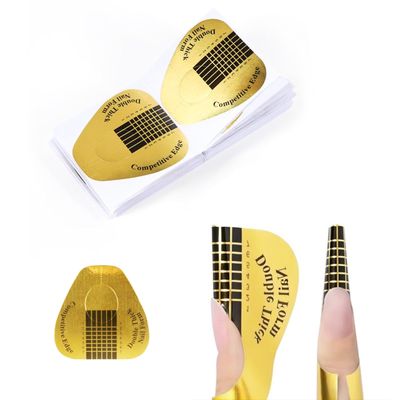 Nail Forms for Builder Gel 100pcs Nail Extension Forms Beautiful for DIY at Home Nail Forms for Acrylic Nails Create Long Lasting Gel Extensions Professional Nail Art Supplies