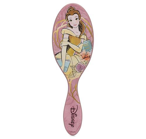 Wet Brush Disney Original Hair Detangler, Belle (Elegant Princess), Ultra-Soft IntelliFlex Bristles, Detangling Brush Glides Through Tangles (Wet Dry &amp; Damaged Hair), Women &amp; Men