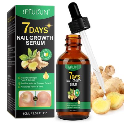 Ginger Nail Growth Strengthener Serum - Ginger-Infused Nail Repair Oil for Care, Natural Nail and Strengthener Solution