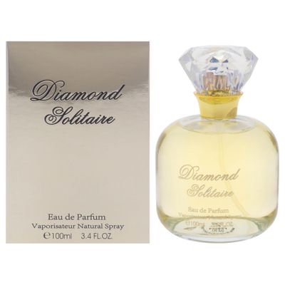 Fine Perfumery Diamond Solitaire - Long Lasting Perfume for Women - Floral Fragrances - Eau de Parfum - Bergamot, Rose Perfume for Women - 3.4 oz