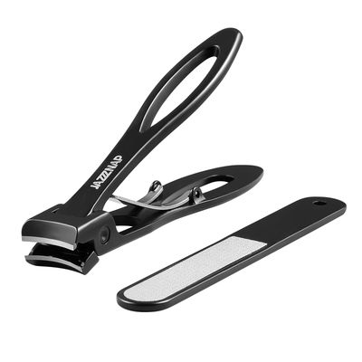 JAZZZNAP Nail Clippers Set, Ultra Wide Jaw Opening Fingernail and Toenail Clippers with Nail File for Thick and Ingrown Nails