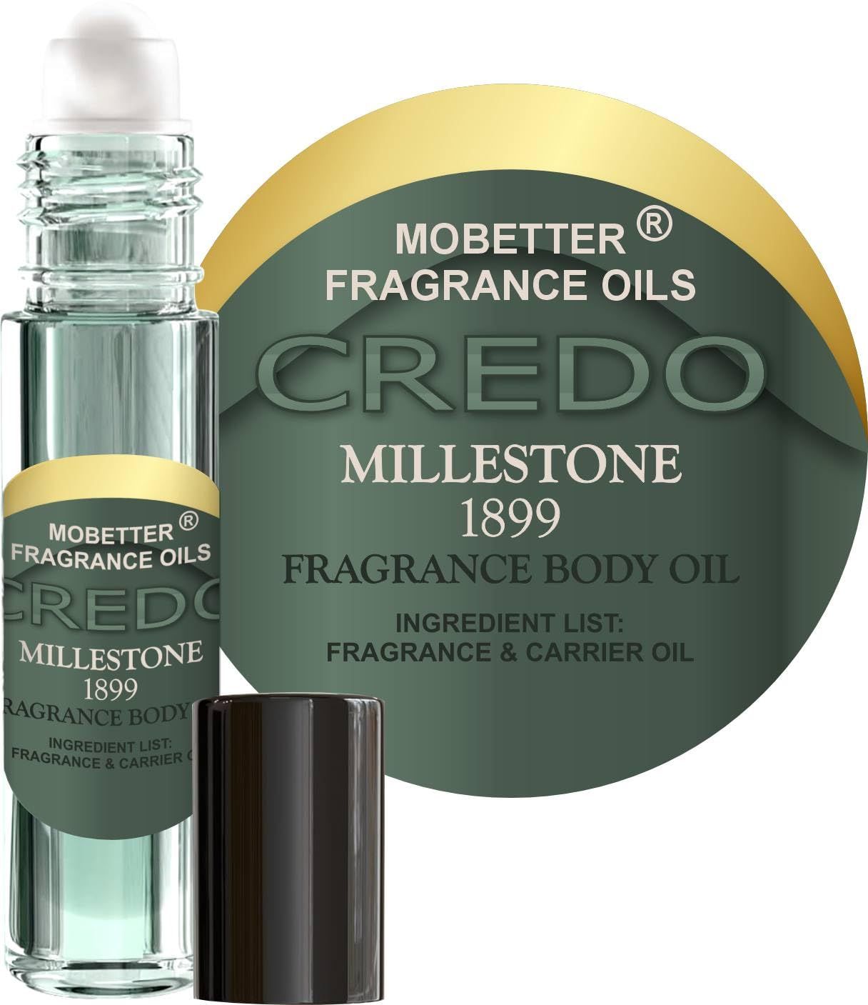 MOBETTER FRAGRANCE OILS Credo Millestone 1899 Cologne Men Fragrance Body Oil | Travel Size - Long Lasting Fragrance