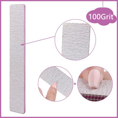LNAUJS 6PCS Professional Reusable Double-Sided 100/180 Grit Washable Nail File
