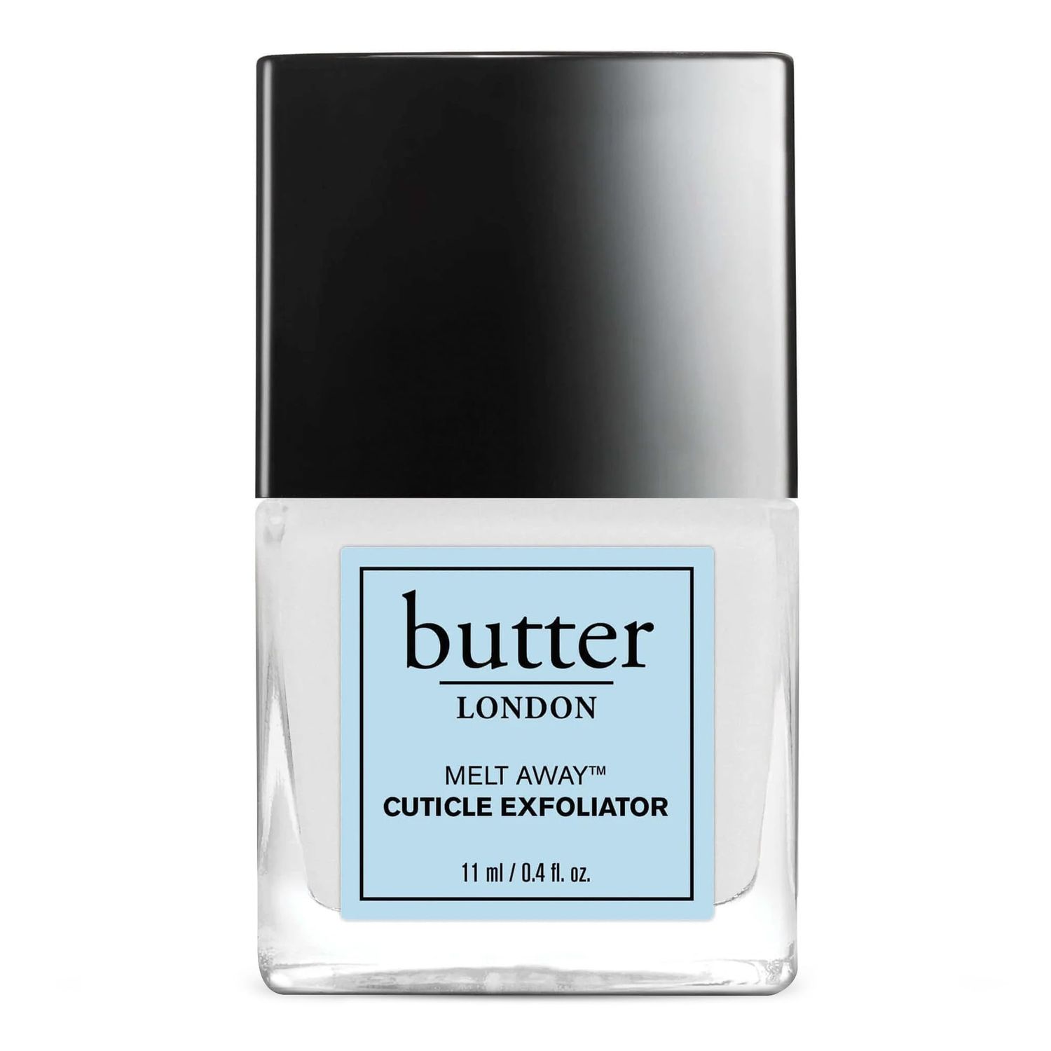 butter LONDON Cuticle Remover Liquid, Melt Away - Cuticle Oil Exfoliator &amp; Softener Gently Removes Dry, Overgrown Cuticles for Healthy Looking Nails - Fast-Acting &amp; Pain-Free Formula - 0.4 Fl Oz