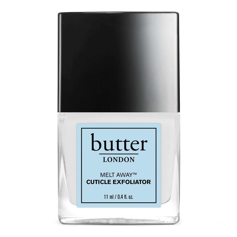 butter LONDON Cuticle Remover Liquid, Melt Away - Cuticle Oil Exfoliator &amp; Softener Gently Removes Dry, Overgrown Cuticles for Healthy Looking Nails - Fast-Acting &amp; Pain-Free Formula - 0.4 Fl Oz