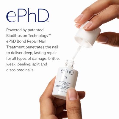 ePhD Bond Repair Nail Treatment, Nail Repair that Strengthens, Restores &amp; Rebuilds Brittle Nails, Strengthens from Within, Formula for Damaged, or Post-Gel Nails, Use Alone or as a Polish Base