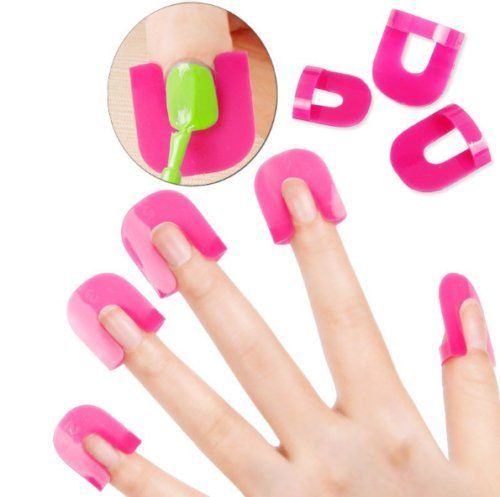 26 Pcs 10 Sizes Nail Polish Anti-Overflow Model Clip Professional Manicure Protector Tools