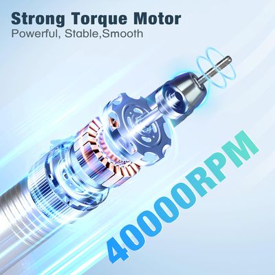 Nail Drill Professional, HoMove 2-in-1 40,000 RPM Cordless Nail Drill Rechargeable, Powerful Efile Nail Drills for Gel Dip Acrylic Nails/ Nail Art Salon/ Home Use