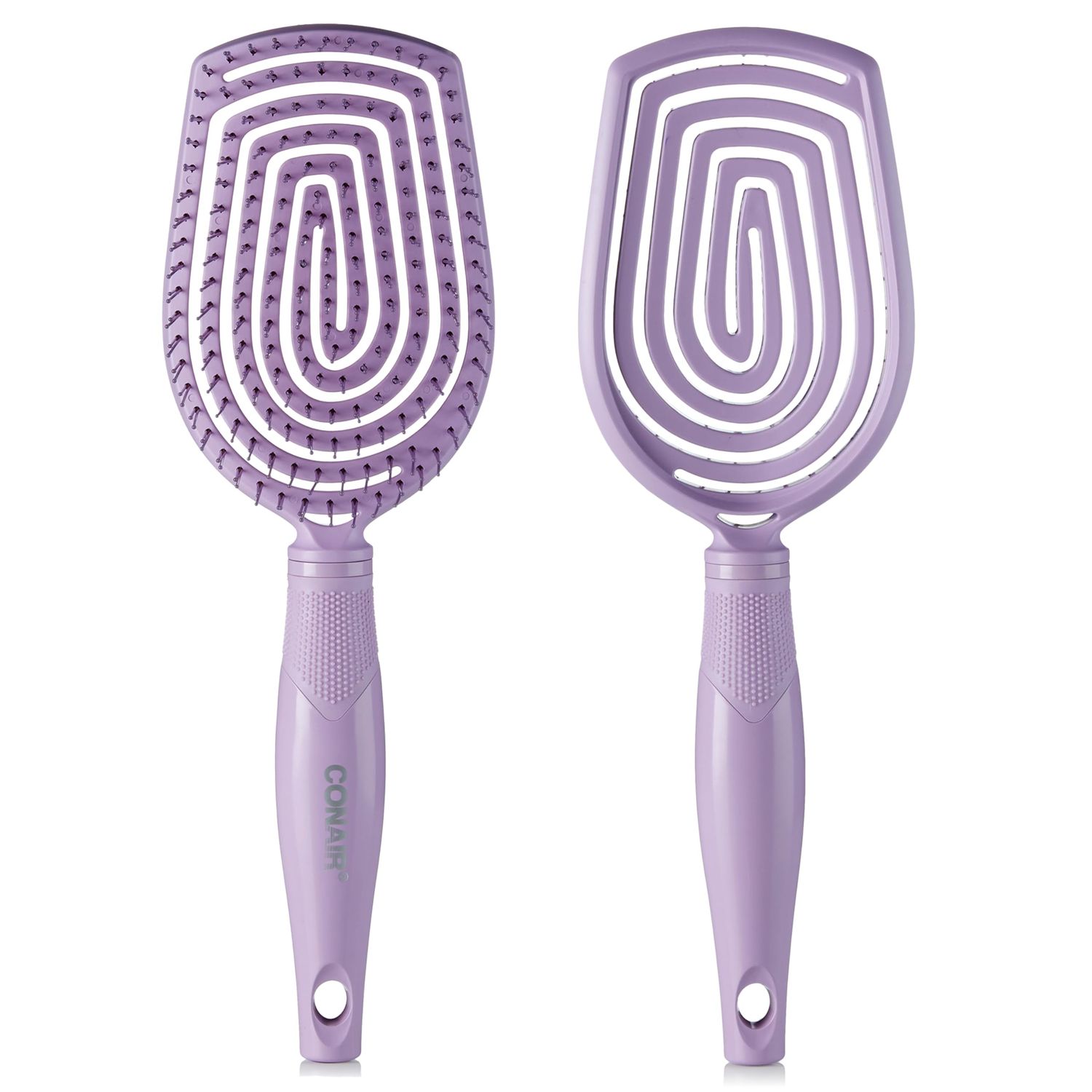 Conair Scalp Care Detangling hairbrush - Curly Hair Brush - Scalp Massager - hairbrushes for women &amp; men - detangler for all lengths - can use wet or dry - Paddle