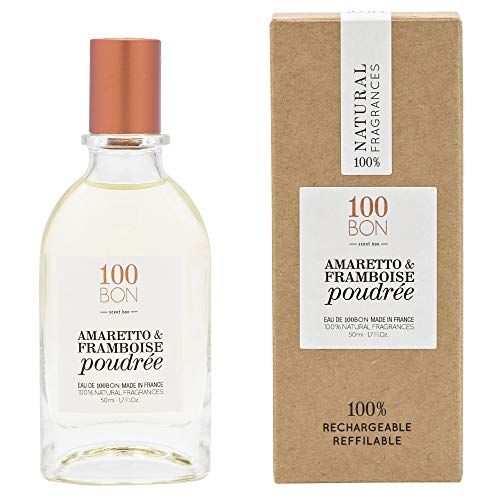 100BON Amaretto &amp; Framboise Poudree - Amaretto &amp; Raspberry Fruit Fragrance for Women &amp; Men - Warm &amp; Sensual Organic Fragrances with Mandarin &amp; Citrus Blossom - 100 Natural Fragrance Spray, 1.7 Fl Oz