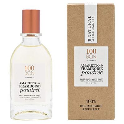 100BON Amaretto &amp; Framboise Poudree - Amaretto &amp; Raspberry Fruit Fragrance for Women &amp; Men - Warm &amp; Sensual Organic Fragrances with Mandarin &amp; Citrus Blossom - 100 Natural Fragrance Spray, 1.7 Fl Oz