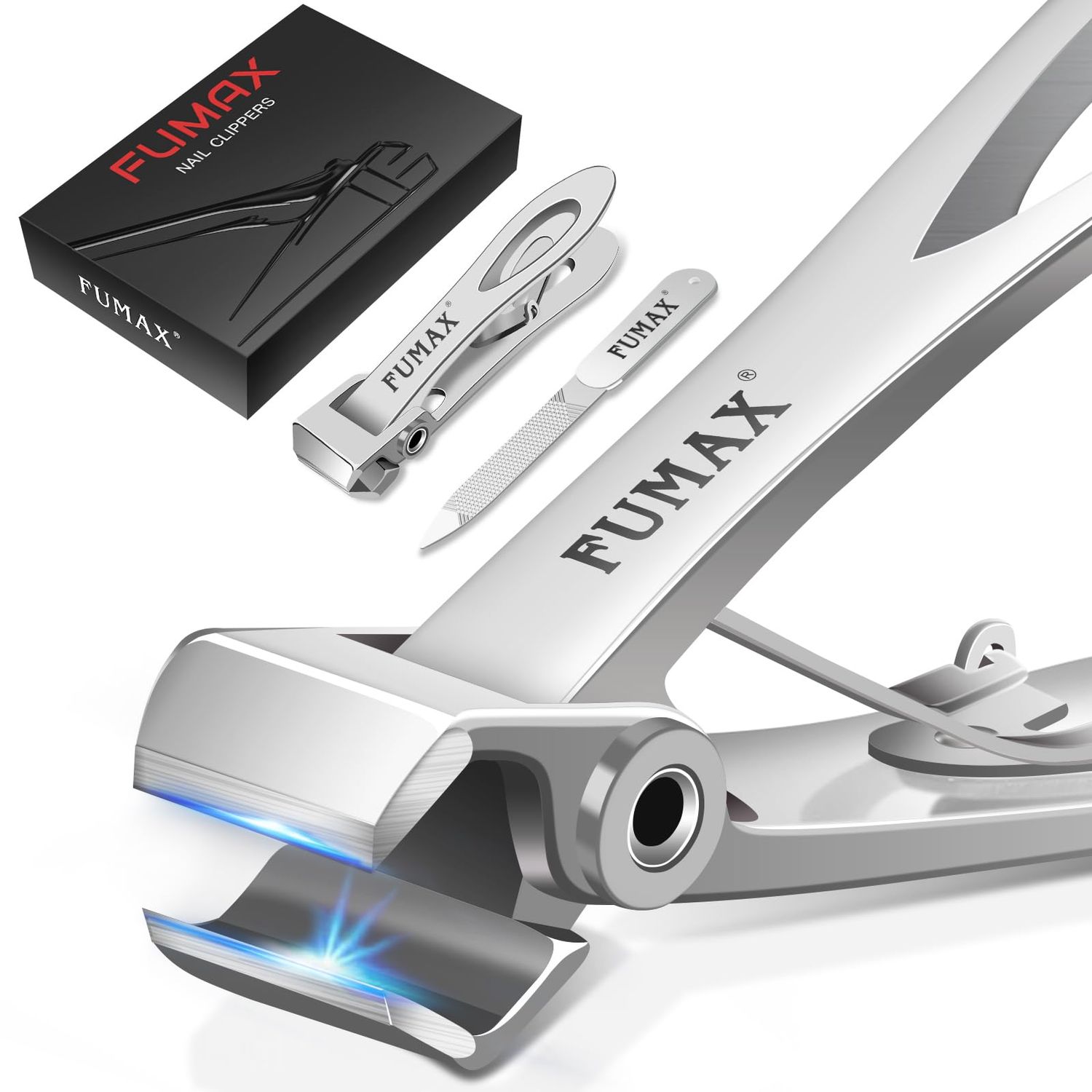 Toenail Clippers for Seniors Thick Toenails, Ingrown Thick Toe Nail Clippers for Men &amp; Women, Straight Heavy Duty Large Nail Clippers with 15mm Wide Jaw Opening &amp; Long Handle Gifts for Men Dad Mom