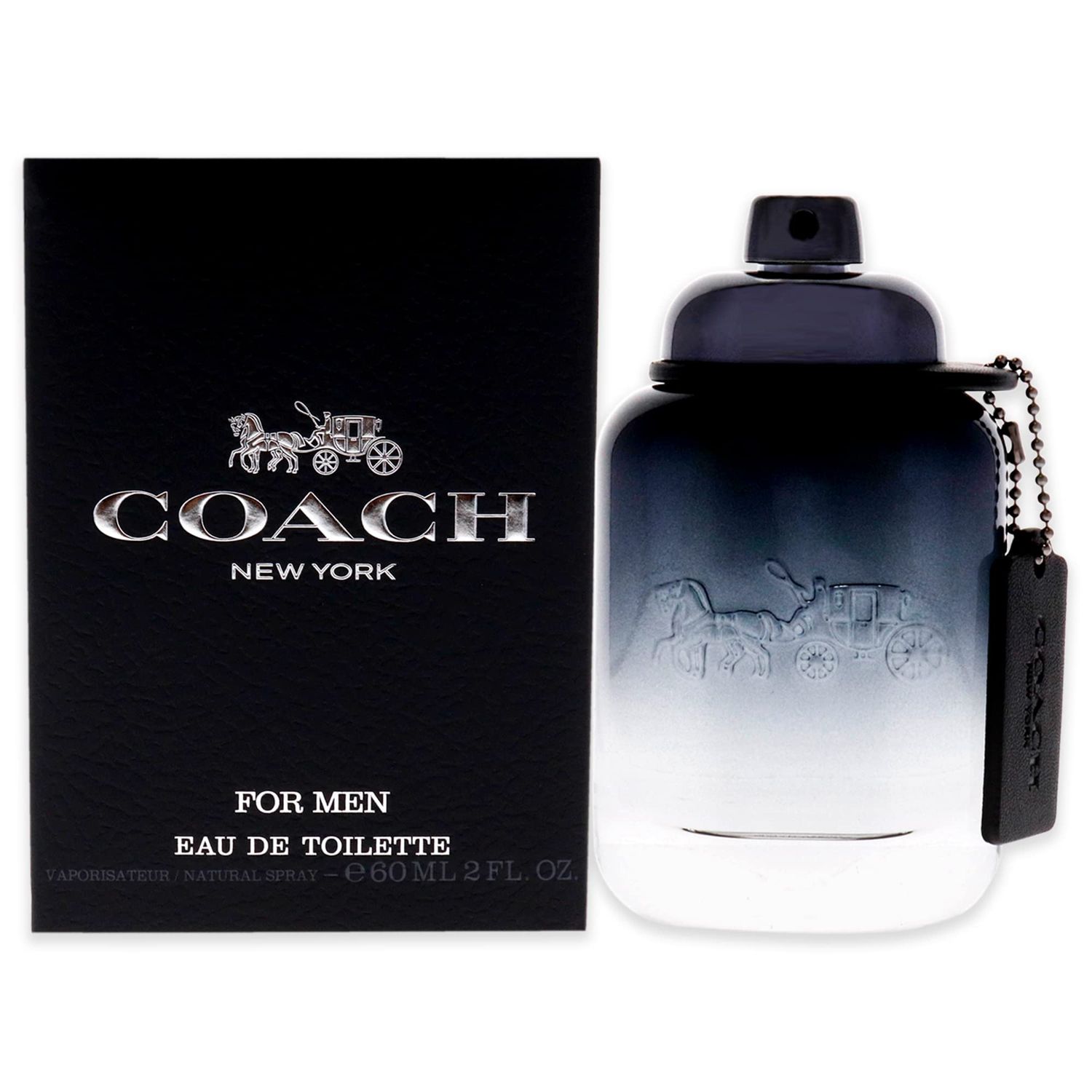 Coach For Men Eau de Toilette - Long Lasting Fragrance with notes of Pear Nashi, Cardamom &amp; Vetiver - Fougere &amp; Woody - 2.0 fl. oz.