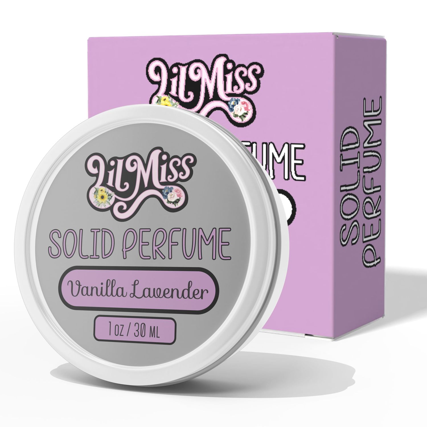Womens Vanilla Lavender Solid Perfume Wax, Lavender Vanilla Balm (1 Ounce)