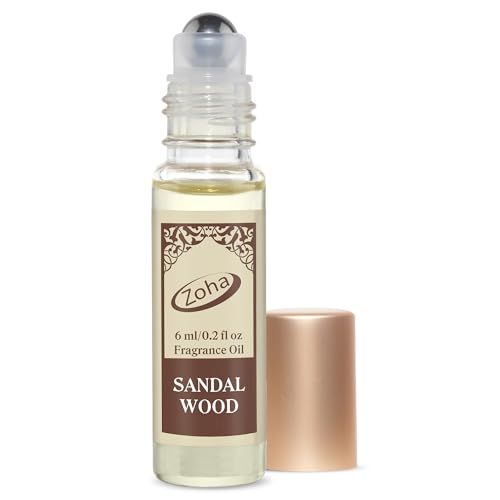 Zoha SandalWood - Perfume for Women and Men, Alcohol Free Perfume Oil Roll On and Fragrance Mist