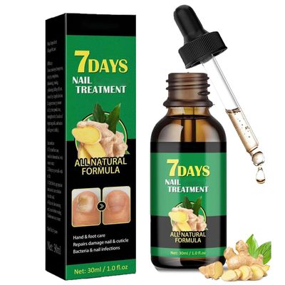 Ginger Nail Treatment, Nail Growth Serum, Nail Repair Cuticles Oil, Ginger Nail Oil for Strengthen nails &amp; Promote Nail Growth, Natural Plant Formula, 30ML/1.0OZ