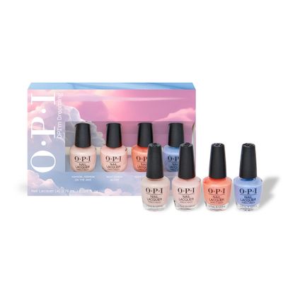 OPI Nail Lacquer 4PC Mini Pack | Spring Sheer Pastel Shimmer Nail Polish Gift Set | OPIm Dreaming Collection
