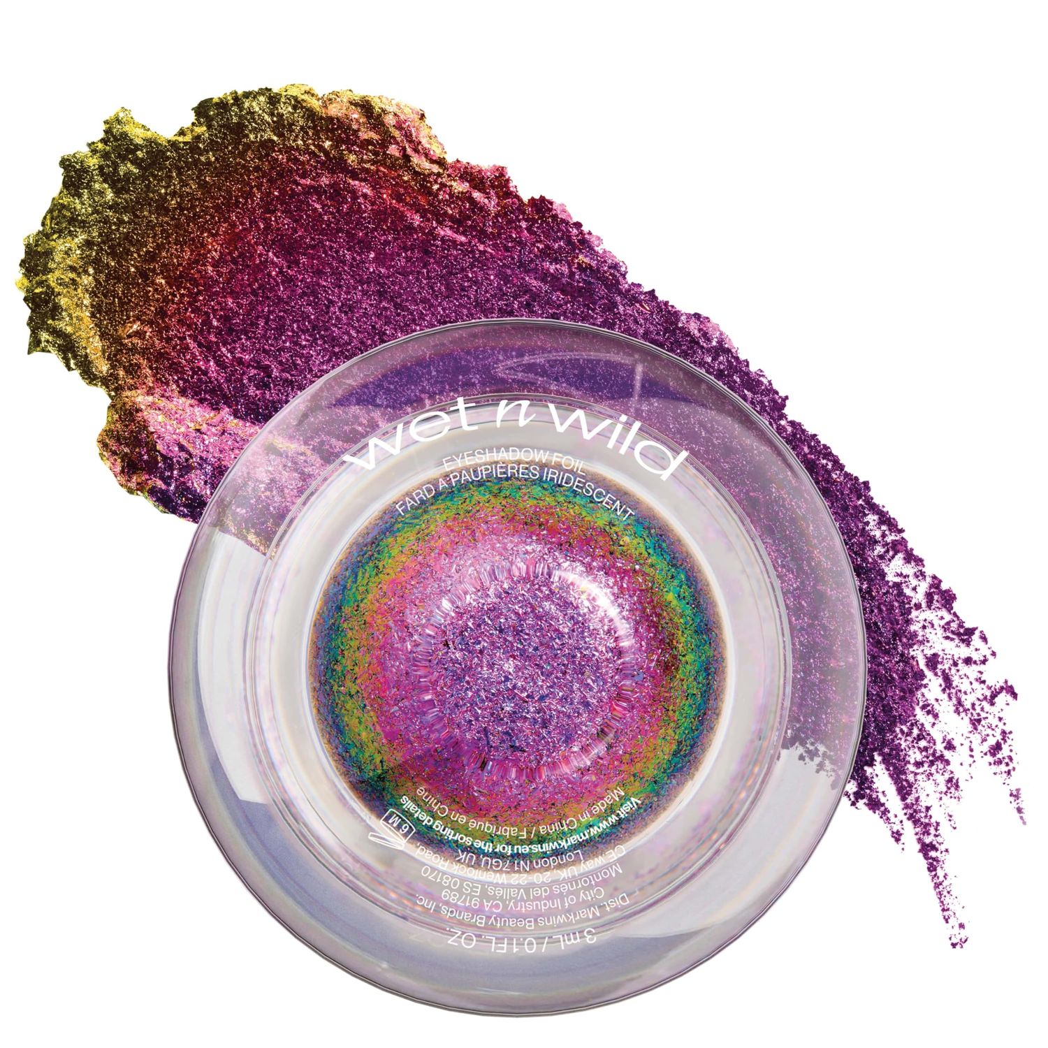 wet n wild Chameleon Chrome Eyeshadow Foil, Multi-Chromatic Light-Reflecting Pigments, Self-Adhering &amp; High-Impact Color, Long-Lasting &amp; Blendable Formula, Cruelty-Free &amp; Vegan - Matrix Moves