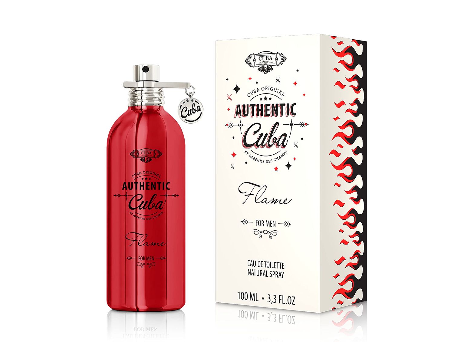 Cuba Authentic Flame by Cuba for Men - 3.3 oz EDT Spray