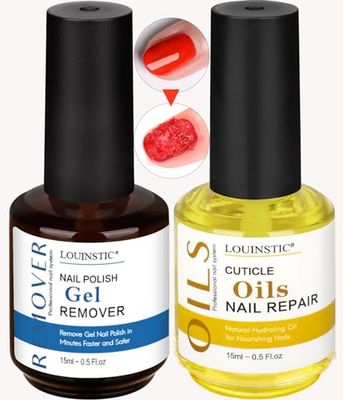 Gel Remover for Nails &amp; Cuticle Oil for Nails,Nail Remover Quick Remove Gel Nail Polish within 3-5 mins, Nail Polish Remover removedor de esmalte gel