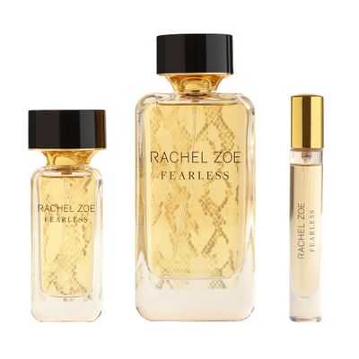 Rachel Zoe Fearless for Women - 3 Pc Gift Set 3.4oz EDP Spray, 10oz Body Mist, Scarf