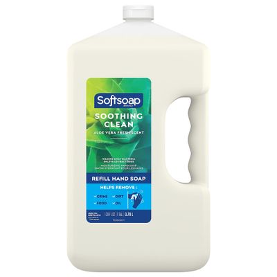Softsoap Soothing Clean Liquid Hand Soap Refill, Aloe Vera Scent, 1 Gallon (201900) (792739)