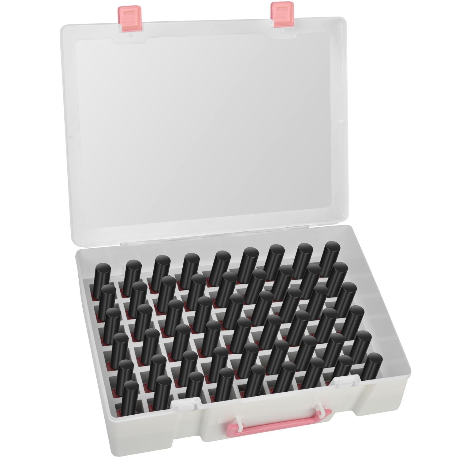 FULLCASE Nail Polish Organizer Holder, 54 Bottle Nail Storage Container for OPI/for Sally Hansen/for Revlon/for Essie/for AIMEILI/for Fingernail and More Gel Polish(Box Only) (White)