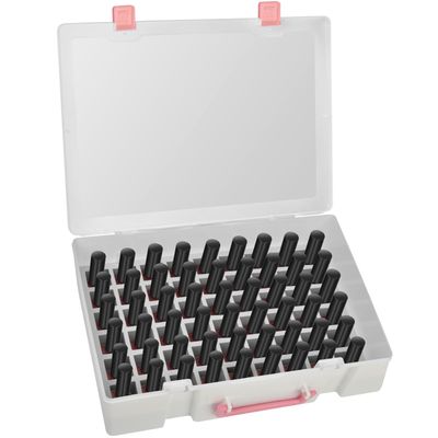 FULLCASE Nail Polish Organizer Holder, 54 Bottle Nail Storage Container for OPI/for Sally Hansen/for Revlon/for Essie/for AIMEILI/for Fingernail and More Gel Polish(Box Only) (White)