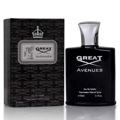 NovoGlow Great Avenues for Men - 100ml Eau De Parfum Spray for Men - Long Lasting Woody Fruity &amp; Smoky Fragrance Smell Fresh All Day Long (B)