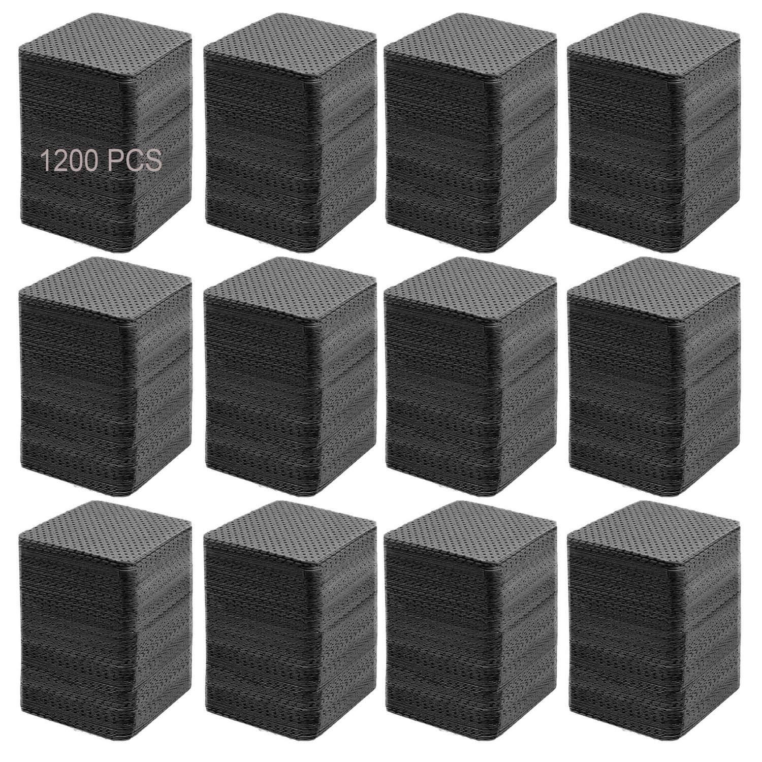 1200PCS Nail Wipes, Lint Free Nail Wipes Lint Free Wipes,Glue Wipes for Eyelash Extension,Soft Gel Nail Polish Remover Pads Wipes Lint Free Cotton Pads Wipes Non-woven Fabric Glue Cleaning Wipe, Black