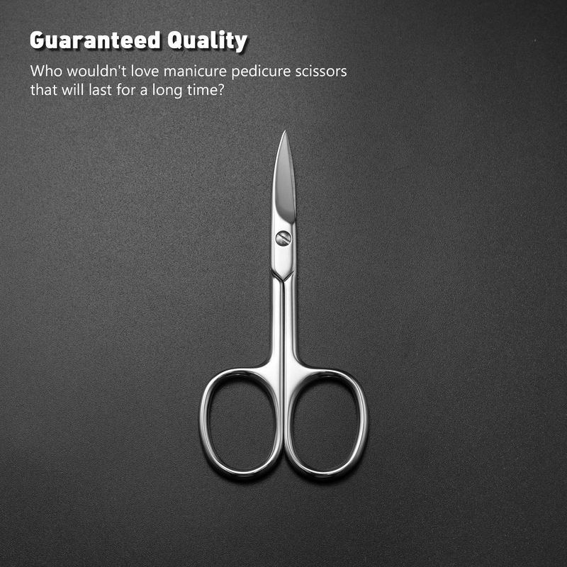 BEZOX Nail Scissors with Sharp Curved Blade - Nail Maintenance Toenail and Fingernail Scissor with Ergonomic Design for Men &amp; Women