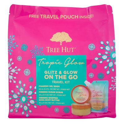Tree Hut Glitz &amp; Glow On the Go Travel Kit, Tropic Glow Gift Set