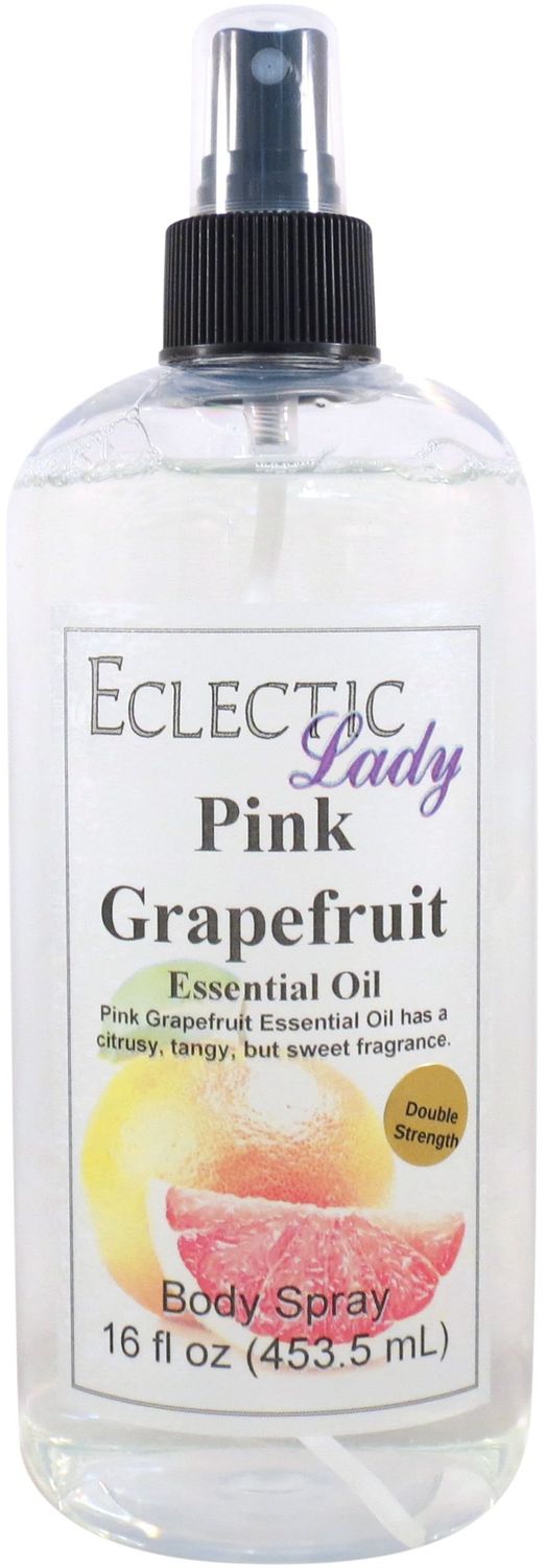 Eclectic Lady Pink Grapefruit Body Spray, Double Strength, 16 ounces, Body Mist for Women with Clean, Light &amp; Gentle Fragrance, Cologne with Soft, Subtle Aroma For Daily Use