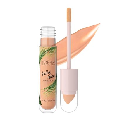 Physicians Formula Butter Glow Corrector, Neutralizes Dark Spots &amp; Dark Circles, Infused with Illuminating &amp; Moisture Boosting Ingredients- Peach