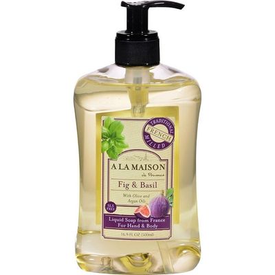 A LA MAISON Liquid Soap, Fig and Basil, 16.9 Fluid Ounces